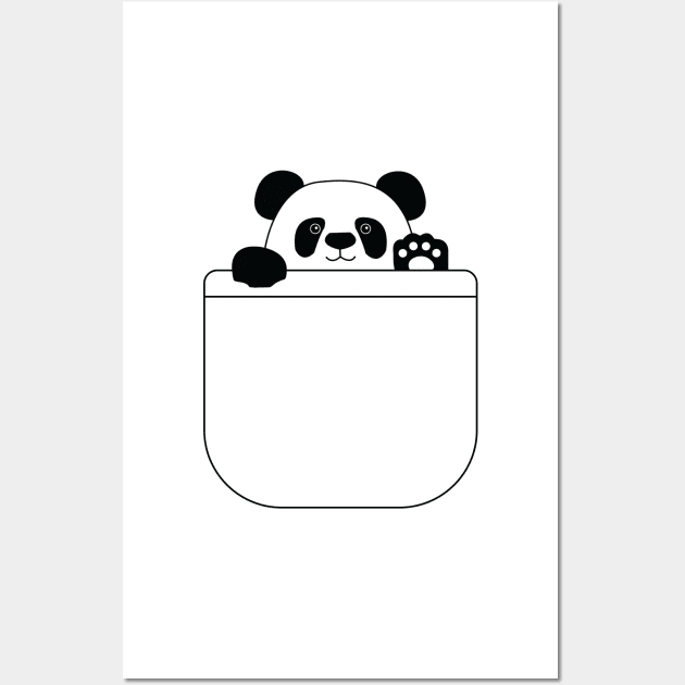 A Panda in My Pocket Wall Art by Switch-Case